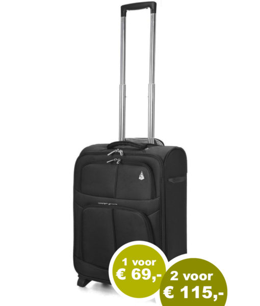 Trolley koffer 55x35x20 (het slimste formaat)