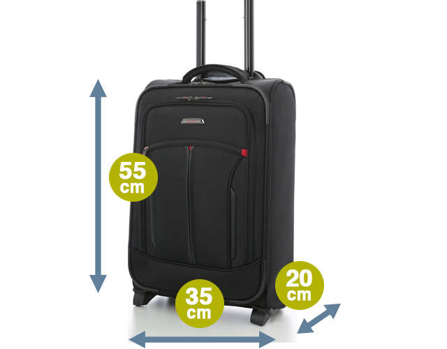 Vervorming piloot Grit Aerolite handbagage trolley koffer 55x35x20 (het slimste formaat) -  Smartkoffers